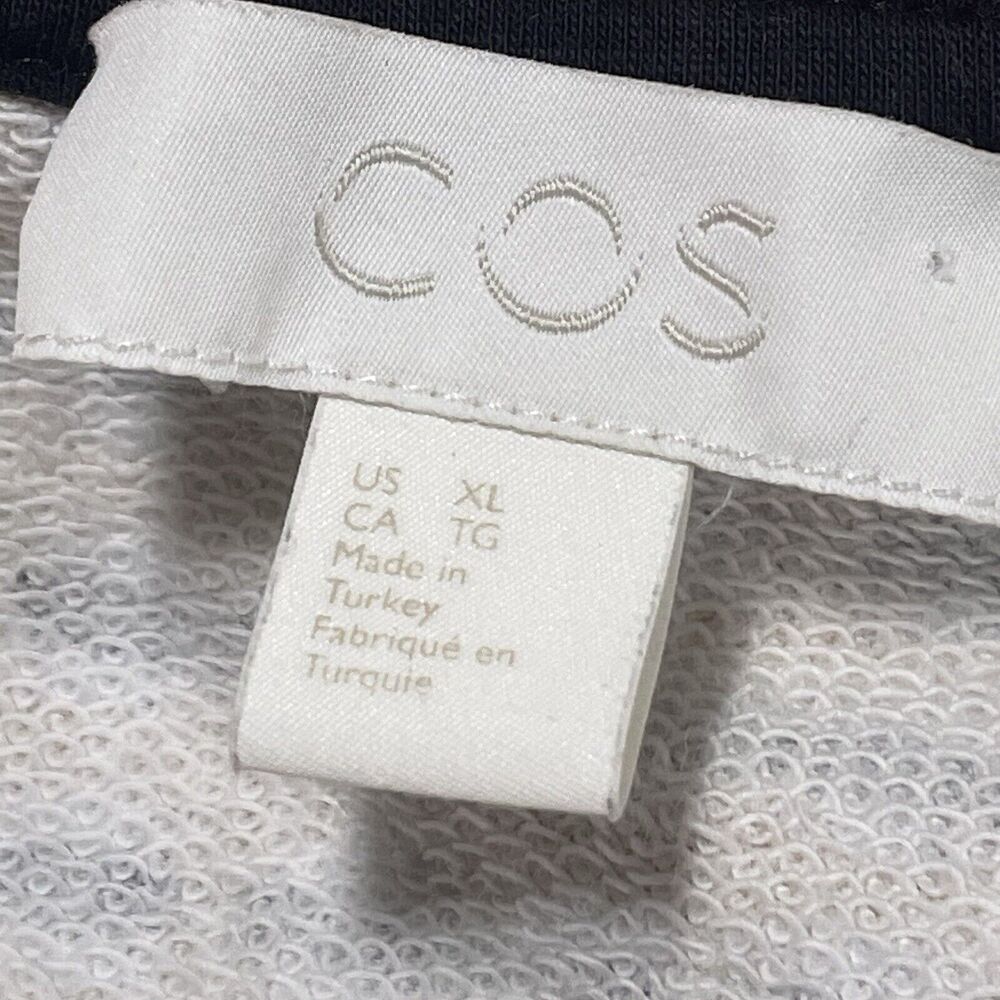 COS Sweatshirt Size XL Mens Long Sleeve French Terry 100% Cotton Boxy Fit - Picture 8 of 11